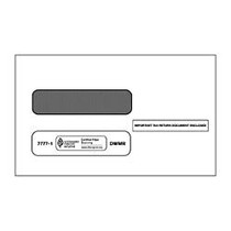 ComplyRight Double-Window Envelopes For 1095-C Portrait Employee Copy Tax Forms, 5 5/8 inch; x 9 inch;, White, Pack Of 100