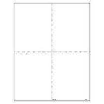 ComplyRight W-2 Blank Tax Forms, Inkjet/Laser, No Instructions, Box Style, 4-Up, 1-Part, 8 1/2 inch; x 11 inch;, White, Pack Of 50 Forms