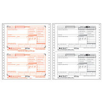 ComplyRight W-2 Continuous Tax Forms, Employer/Employee Combination Set, 6-Part, 9 1/2 inch; x 11 inch;, White, Pack Of 100 Forms