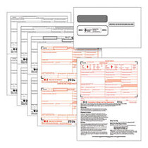 ComplyRight W-2 Inkjet/Laser Tax Forms And Envelopes, 2-Up, 4-Part, 8 1/2 inch; x 11 inch;, White, Pack Of 100 Forms