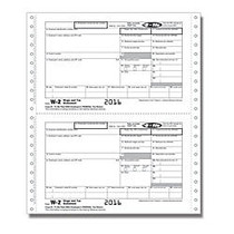 ComplyRight W-2 Tax Forms, Continuous, Employee Copies B, C, 1 And 2, 4-Part, 9 1/2 inch; x 11 inch;, White, Pack Of 100 Forms
