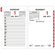 AT-A-GLANCE; 2-Color Desk Calendar Refill, 3 1/2 inch; x 6 inch;, January to December 2017