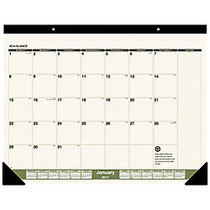 AT-A-GLANCE; 100% Recycled Desk Pad Calendar, 17 inch; x 22 inch;, January&ndash;December 2017