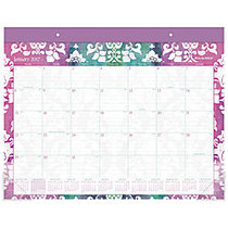 AT-A-GLANCE; Fashion Monthly Desk Pad Calendar, 17 inch; x 22 inch;, 30% Recycled, Taryn, January-December 2017