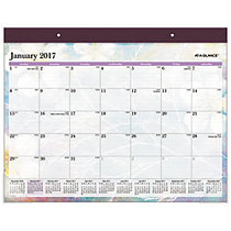 AT-A-GLANCE; Fashion Monthly Desk Pad Calendar, 22 inch; x 17 inch;, 30% Recycled, Dreams, January-December 2017