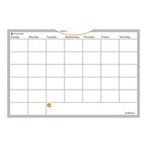 AT-A-GLANCE; WallMates&trade; Dry-Erase Calendar Surface, 12 inch; x 18 inch;, Monthly Undated