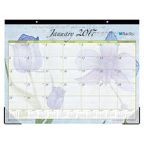 Blue Sky; 50% Recycled Desk Pad Calendar, 22 inch; x 17 inch;, Emily, January-December 2017