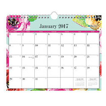 Blue Sky&trade; Academic Fashion Monthly Wall Calendar, 11 inch; x 8 3/4 inch;, 50% Recycled, Delano, January to December 2017