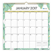 Blue Sky&trade; Academic Fashion Monthly Wall Calendar, 12 inch; x 12 inch;, 50% Recycled, Delano, January to December 2017