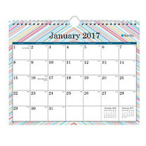 Blue Sky&trade; Fashion Monthly Wall Calendar, 8 3/4 inch; x 11 inch;, 50% Recycled, Solana, January to December 2017
