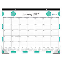 Blue Sky&trade; Monthly Desk Pad Calendar, 22 inch; x 17 inch;, 50% Recycled, Penelope, January-December 2017