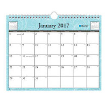 Blue Sky&trade; Monthly Wall Calendar, 11 inch; x 8 inch;, 50% Recycled, Knightsbridge, January&ndash;December 2017