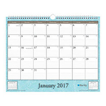 Blue Sky&trade; Monthly Wall Calendar, 15 inch; x 12 inch;, 50% Recycled, Knightsbridge, January&ndash;December 2017