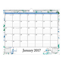 Blue Sky&trade; Monthly Wall Calendar, 15 inch; x 12 inch;, 50% Recycled, Lindley, January&ndash;December 2017