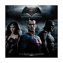 DateWorks Batman Vs Superman 16-Month Wall Calendar, 12 inch; x 12 inch;, September 2016 to December 2017