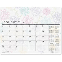 House of Doolittle Whimsical Doodle Monthly Desk Pad - Julian - Monthly - 1 Year - January 2017 till December 2017 - 1 Month Single Page Layout - Gummed - Desk Pad - Reference Calendar