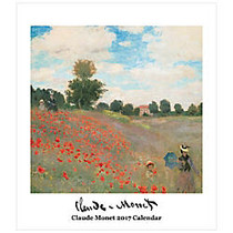 Retrospect Monthly Desk Calendar, 6 1/4 inch; x 5 1/2 inch;, Claude Monet, January to December 2017