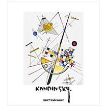 Retrospect Monthly Desk Calendar, 6 1/4 inch; x 5 1/2 inch;, Kandinsky, January to December 2017