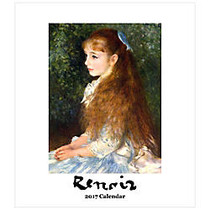 Retrospect Monthly Desk Calendar, 6 1/4 inch; x 5 1/2 inch;, Renoir, January to December 2017