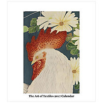 Retrospect Monthly Desk Calendar, 6 1/4 inch; x 5 1/2 inch;, The Art Of Textiles, January to December 2017