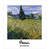 Retrospect Monthly Desk Calendar, 6 1/4 inch; x 5 1/2 inch;, Vincent Van Gogh, January to December 2017