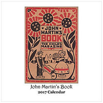 Retrospect Monthly Square Wall Calendar, 12 1/4 inch; x 12 inch;, John Martin's Book, January to December 2017