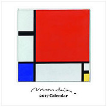 Retrospect Monthly Square Wall Calendar, 12 1/4 inch; x 12 inch;, Modrian, January to December 2017