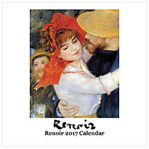 Retrospect Monthly Square Wall Calendar, 12 1/4 inch; x 12 inch;, Renoir, January to December 2017