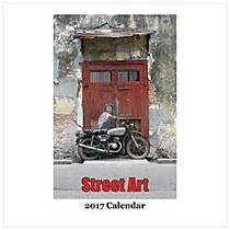 Retrospect Monthly Square Wall Calendar, 12 1/4 inch; x 12 inch;, Street Art, January to December 2017