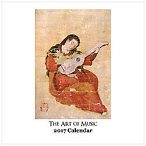 Retrospect Monthly Square Wall Calendar, 12 1/4 inch; x 12 inch;, The Art Of Music, January to December 2017