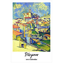 Retrospect Monthly Wall Calendar, 19 1/4 inch; x 12 1/2 inch;, Cezanne, January to December 2017