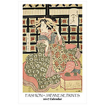 Retrospect Monthly Wall Calendar, 19 1/4 inch; x 12 1/2 inch;, Fashion In Japanese Art, January to December 2017