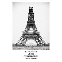 Retrospect Monthly Wall Calendar, 19 1/4 inch; x 12 1/2 inch;, Landmarks Under Construction, January to December 2017