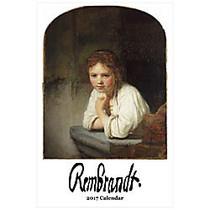 Retrospect Monthly Wall Calendar, 19 1/4 inch; x 12 1/2 inch;, Rembrandt, January to December 2017