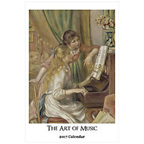 Retrospect Monthly Wall Calendar, 19 1/4 inch; x 12 1/2 inch;, The Art of Music, January to December 2017