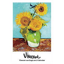 Retrospect Monthly Wall Calendar, 19 1/4 inch; x 12 1/2 inch;, Vincent Van Gogh, January to December 2017