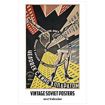 Retrospect Monthly Wall Calendar, 19 1/4 inch; x 12 1/2 inch;, Vintage Soviet Posters, January to December 2017