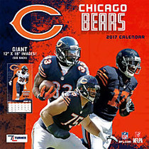 Turner Licensing; Team Wall Calendar, 12 inch; x 12 inch;, Chicago Bears, January to December 2017