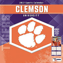 Turner Licensing; Team Wall Calendar, 12 inch; x 12 inch;, Clemson Tigers, January to December 2017