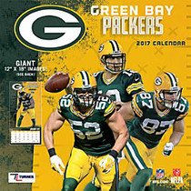 Turner Licensing; Team Wall Calendar, 12 inch; x 12 inch;, Green Bay Packers, January to December 2017