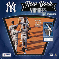 Turner Licensing; Team Wall Calendar, 12 inch; x 12 inch;, New York Yankees, January to December 2017