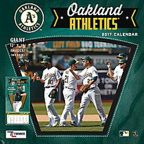 Turner Licensing; Team Wall Calendar, 12 inch; x 12 inch;, Oakland Athletics, January to December 2017