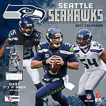 Turner Licensing; Team Wall Calendar, 12 inch; x 12 inch;, Seattle Seahawks, January to December 2017