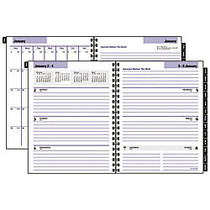 DayMinder; Executive; Weekly/Monthly Planner Refill, 6 7/8 inch; x 8 3/4 inch;, 30% Recycled, 2 Pages Per Week/2 Pages Per Month, January-December 2017
