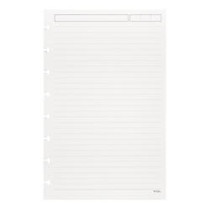 TUL&trade; Custom Note-Taking System Discbound Refill Pages, 5 1/2 inch; x 8 1/2 inch;, Junior Size, Narrow Ruled, 100 Pages (50 Sheets), White