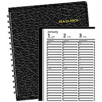 AT-A-GLANCE 30% Recycled 13-Month Weekly Appointment Book, Full Weekend Edition, 6 7/8 inch; x 8 3/4 inch;, Black, January 2017-January 2018