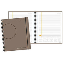 AT-A-GLANCE Daily Planning Notebook, 9 inch; x 11 inch;, Gray, January 2017&ndash;December 2018