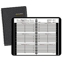 AT-A-GLANCE Weekly Appointment Book, 4 7/8 inch; x 8 inch;, 30% Recycled, Black, January&ndash;December 2017