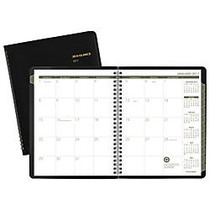 AT-A-GLANCE; 100% Recycled Monthly Planner, 6 7/8 inch; x 8 3/4 inch;, Black, January-December 2017