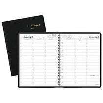 AT-A-GLANCE; 30% Recycled 13-Month Weekly Appointment Book, 8 1/4 inch; x 10 7/8 inch;, Black, January 2017 to January 2018